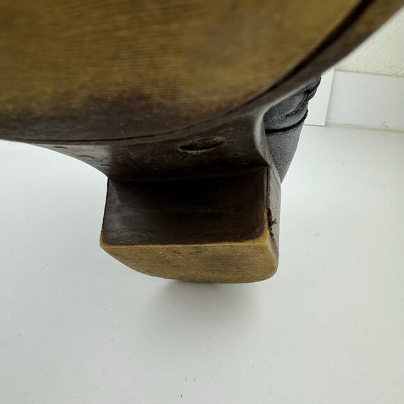 Lucky Brand Barstyn Black Leather Round Toe Ankle Booties Womens Sz 9.5 - Picture 10 of 16